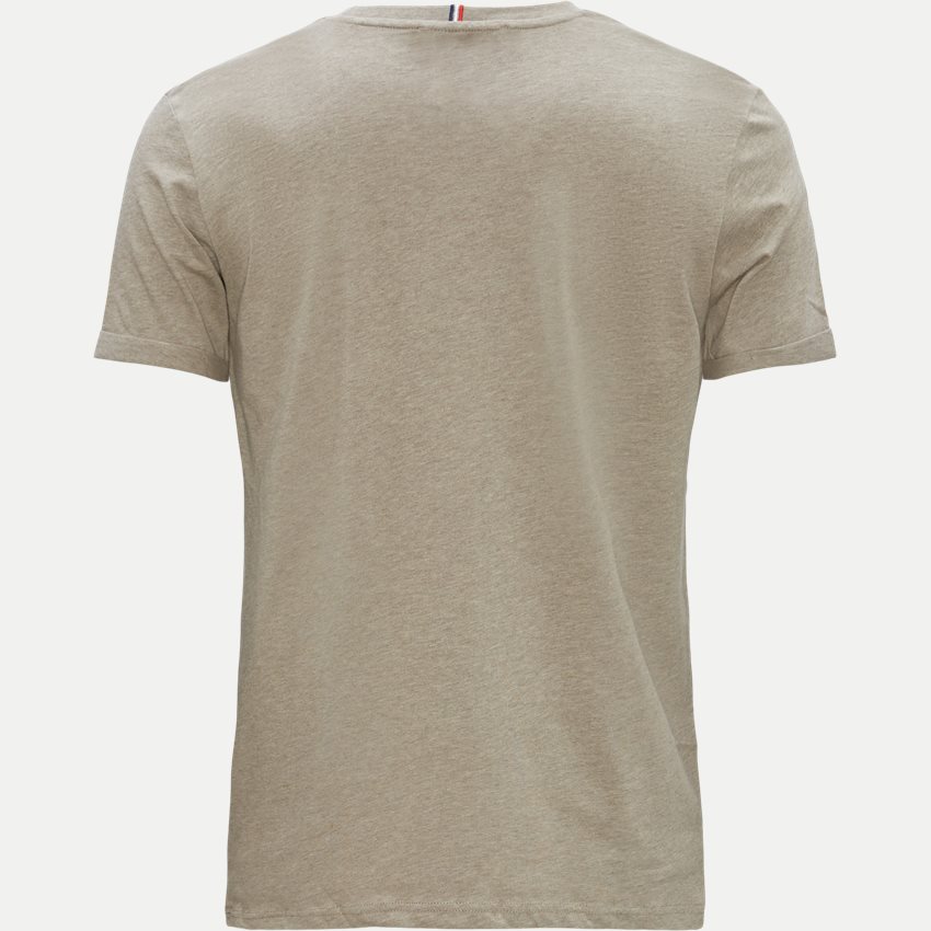 Les Deux T-shirts NØRREGAARD T-SHIRT LDM101008 DARK SAND MELANGE/ORANGE